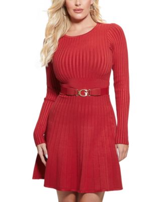fit and flare sweater dress